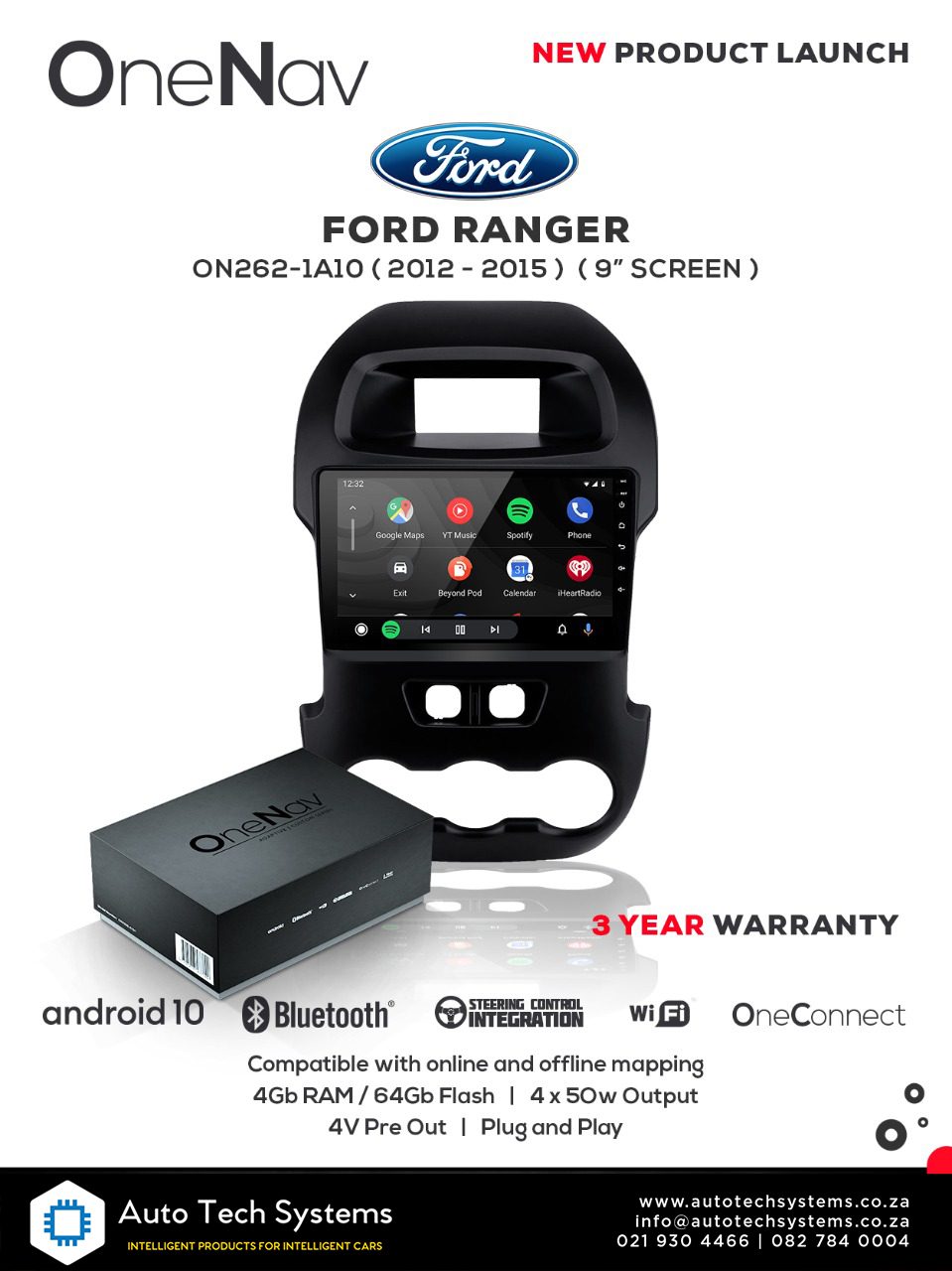 OneNav 9inch for Ford Ranger (2012-15) - OneNav