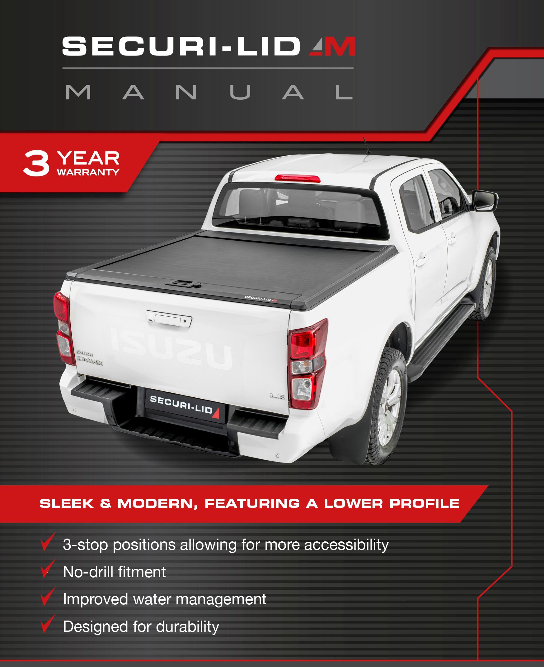 Securi-Lid M – Isuzu Gen 7 RG06 Double Cab