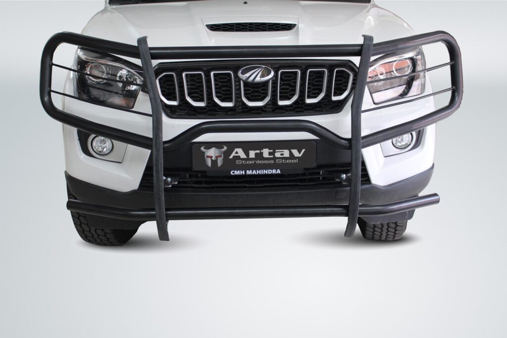 Artav Mahindra Pik Up Headlight Wrap Around Bush Bar - Auto Tech