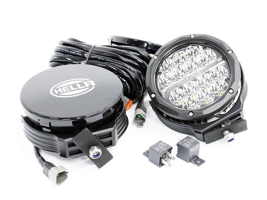 Hella ValueFit Supernova 6” LED Auxiliary Spot Light ECE Approved (2 Spotlights with wiring Harness)