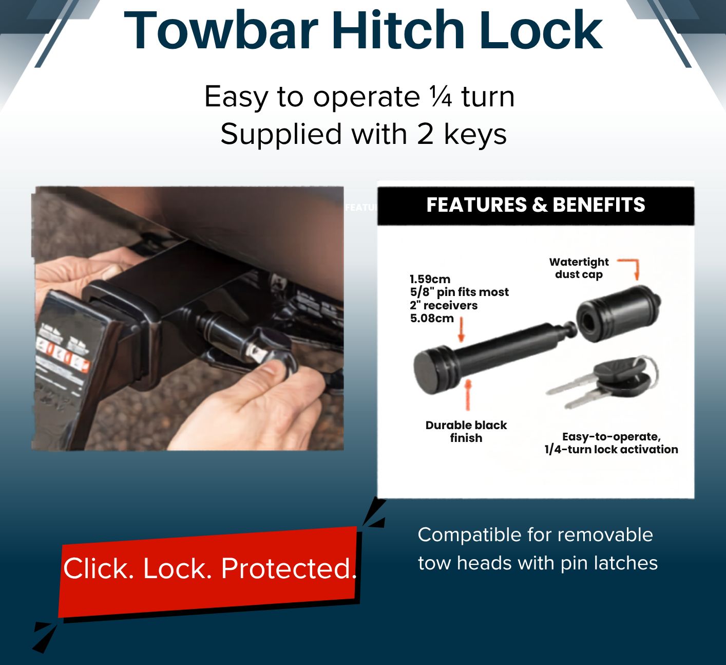 Towbar Hitch Lock