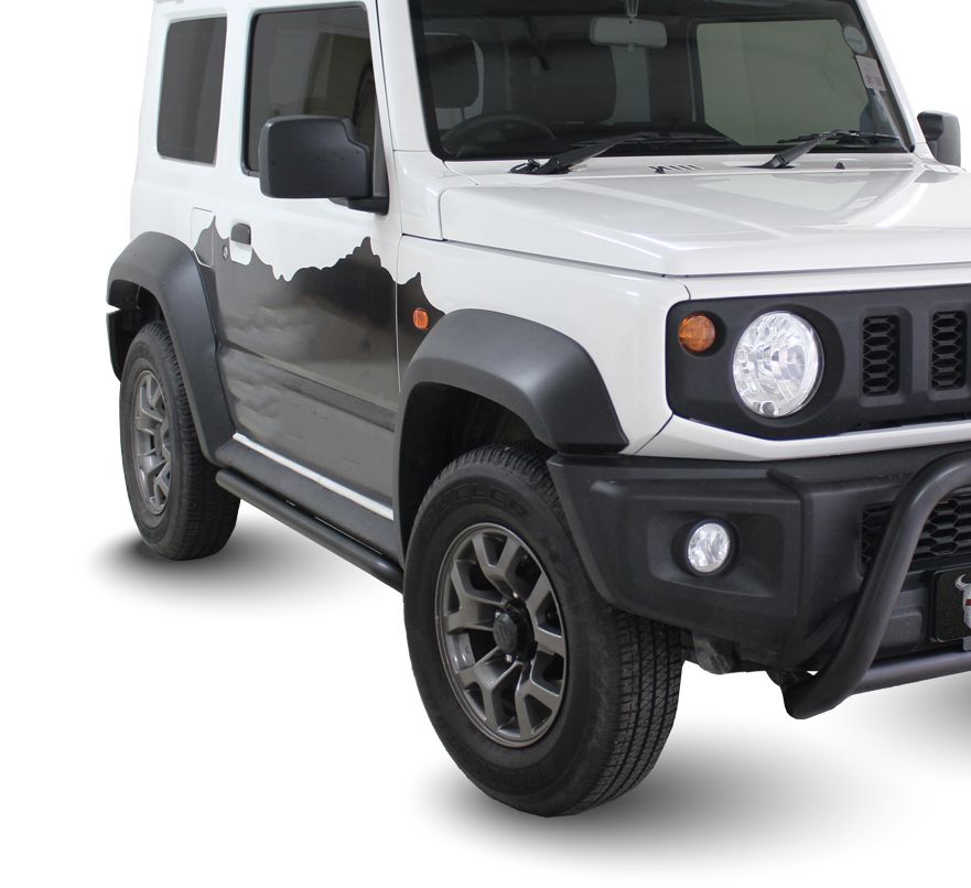 Artav Suzuki Jimny Side Bars – Black Stainless