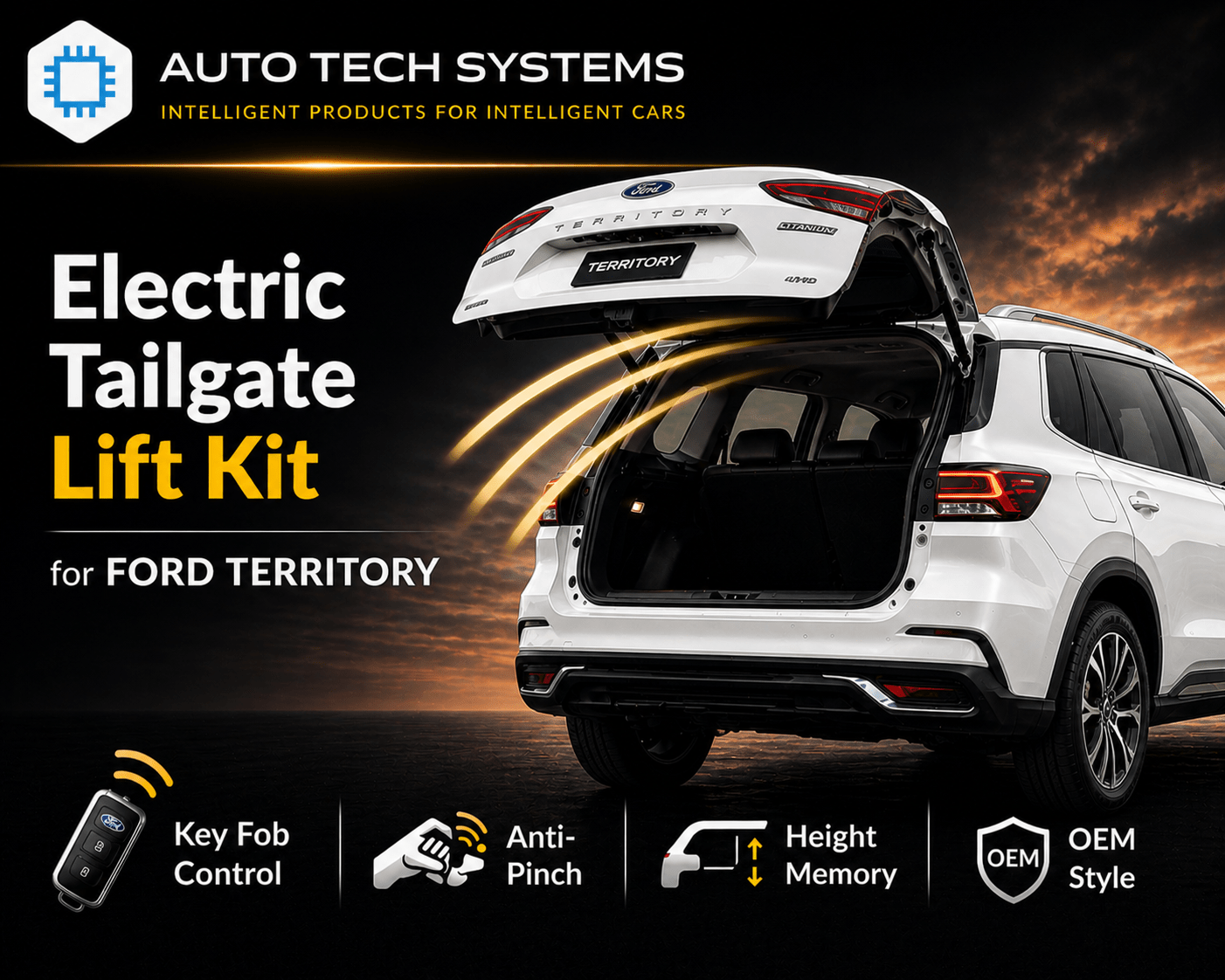 Electric Tailgate Lift Kit – Ford Territory