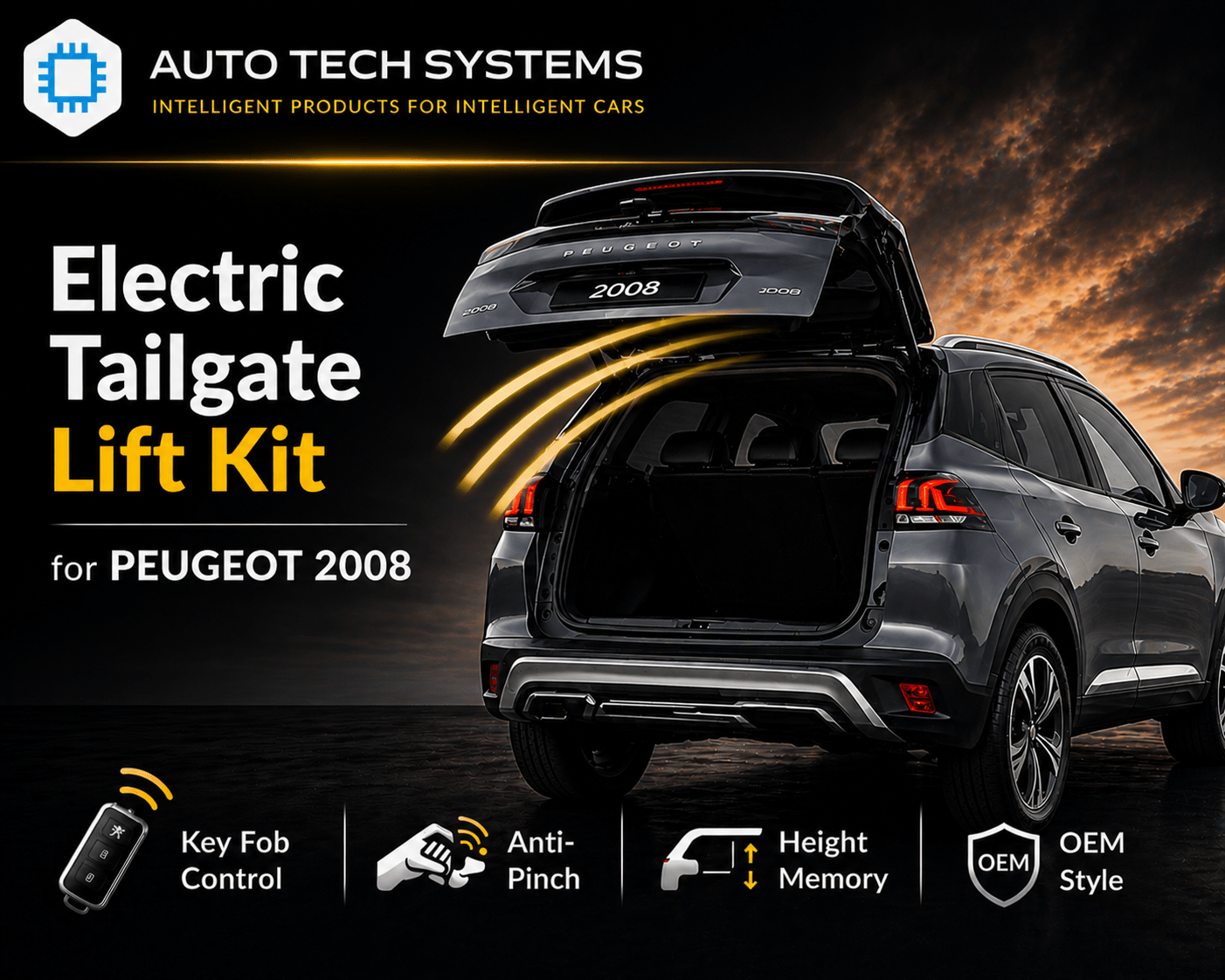 Electric Tailgate Lift Kit – Peugeot 2008