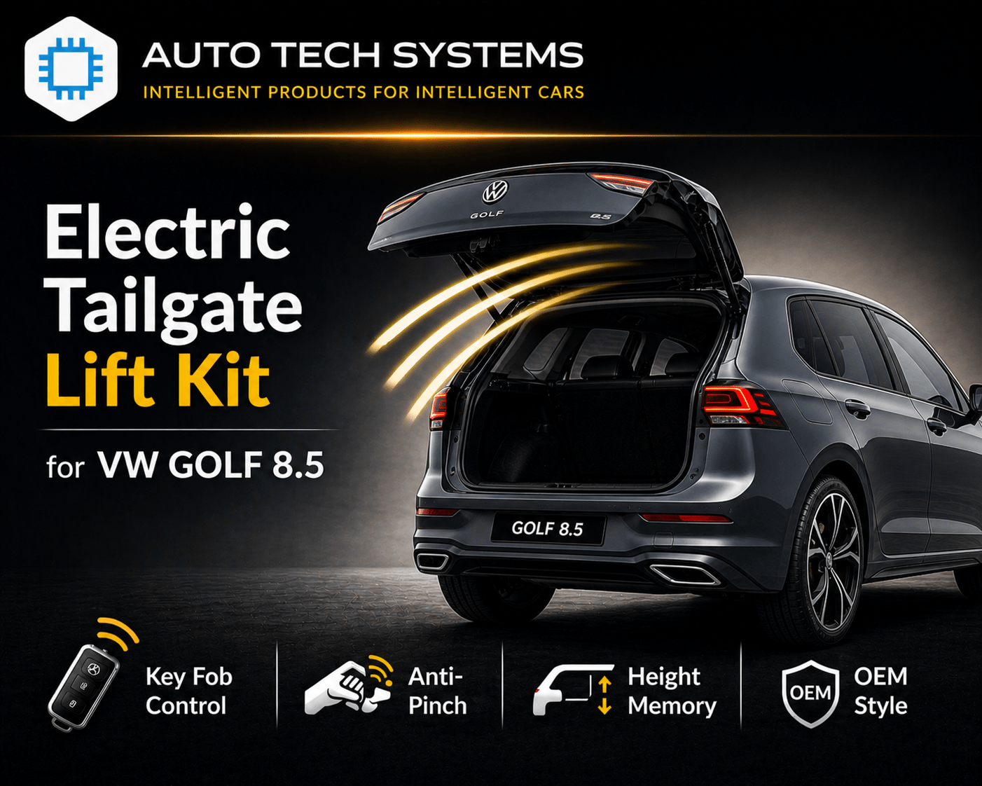 Electric Tailgate Lift Kit – VW Golf 8