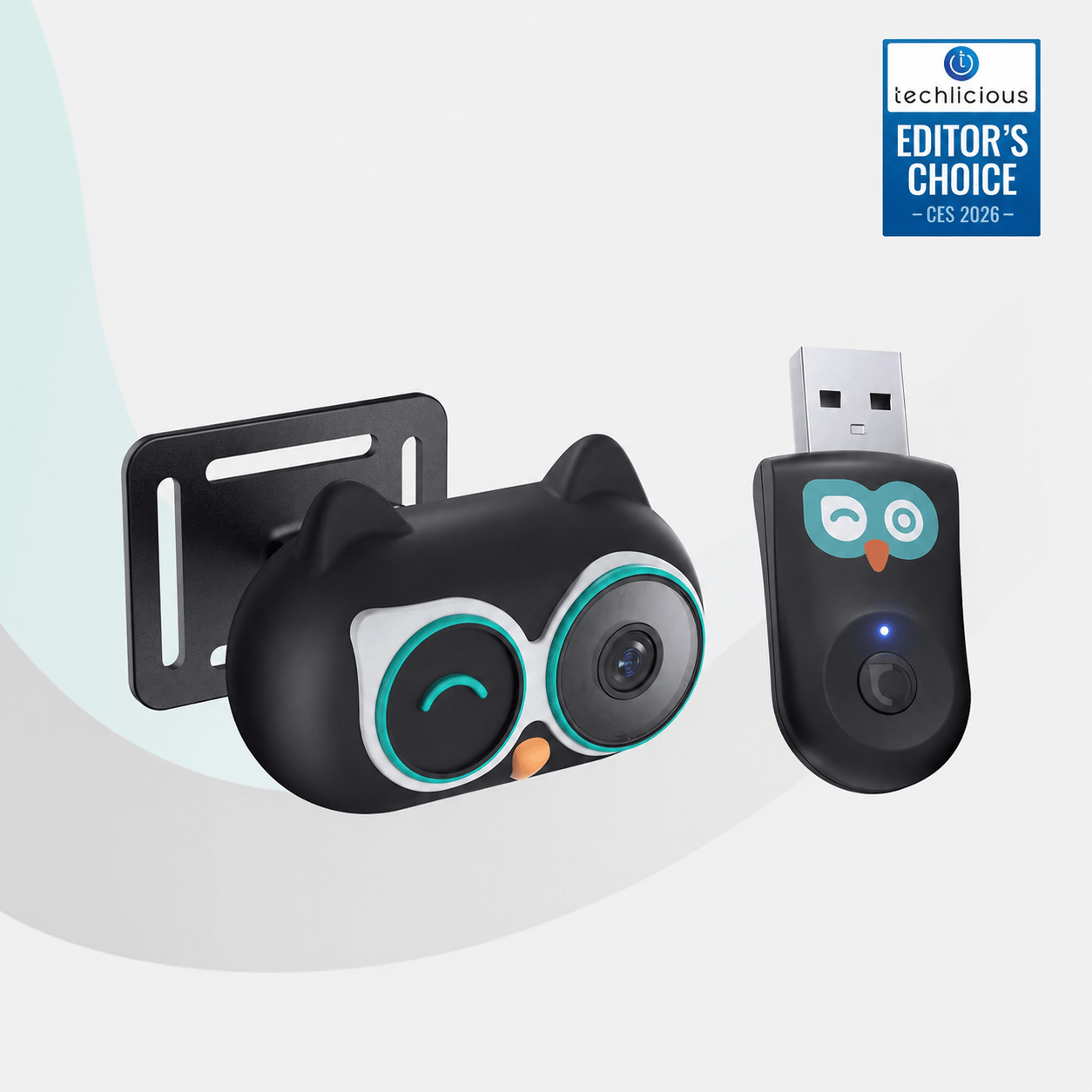Cabin Care Wireless CarPlay Adapter with Rear Seat Monitor Camera
