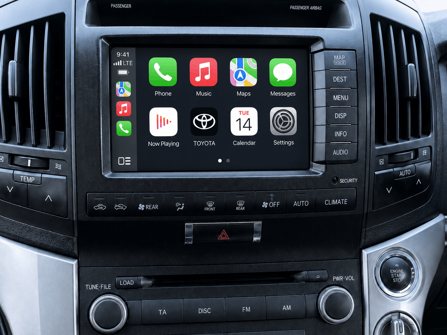 Toyota Land Cruiser LC200 Carplay / Android Auto Add-On Module