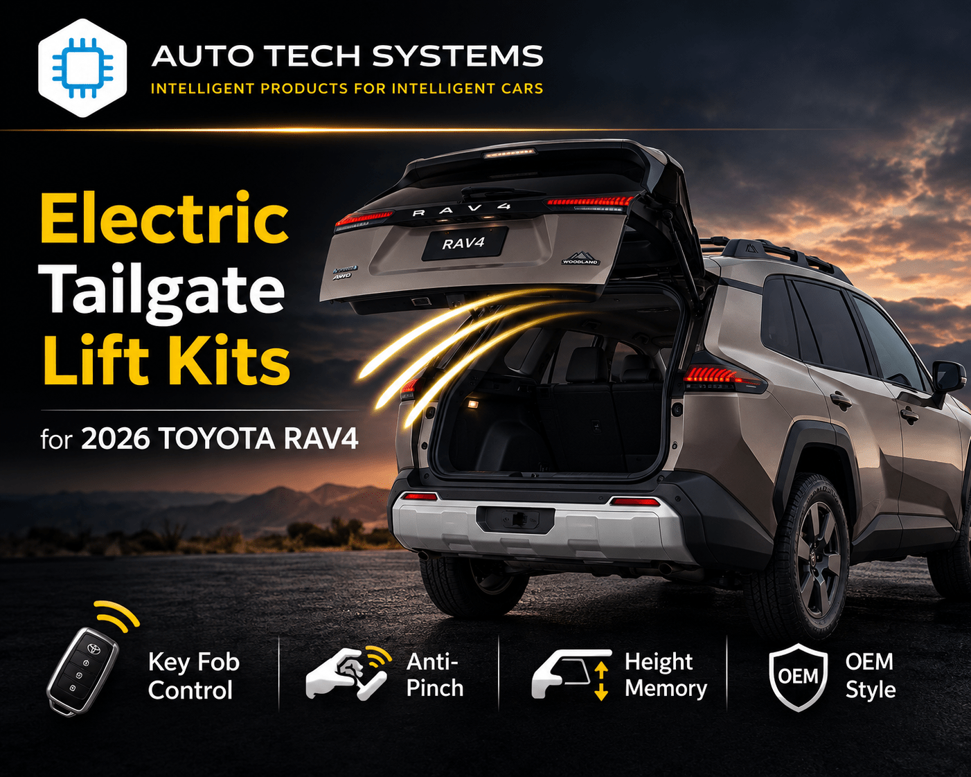 Electric Tailgate Lift Kit – Toyota RAV 4 (2026)