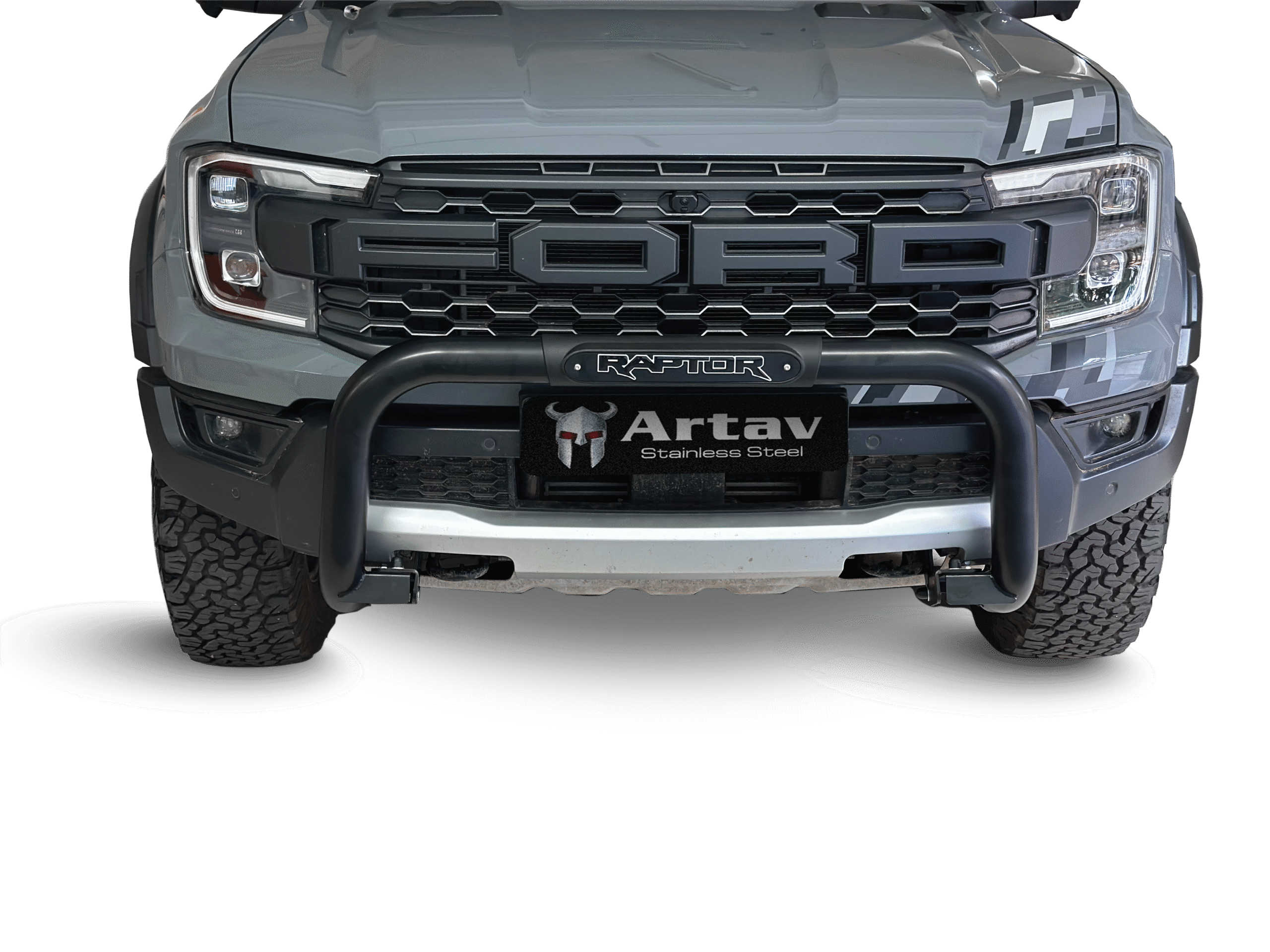 Artav Ford Raptor Next Gen Nudge Bar with RAPTOR Branding